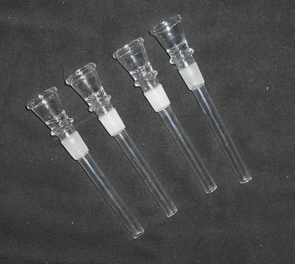 Hookah palace Glass shooter Pipe 5 inch pack of 4 Borosilicate Glass Inside Fitting Hookah Mouth Tip