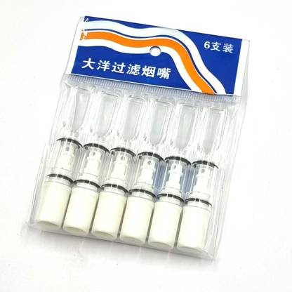 VIOVI White Cigarette Filter Pipe Clean Smoking Tar Cleanable & Reusable Accessories Plastic Outside Fitting Hookah Mouth Tip