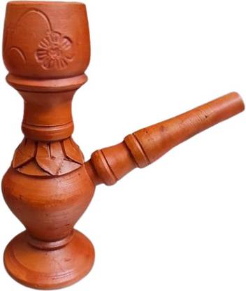 craft park Clay Desi Beautiful Small Hookah Chillum / Earthenware Inside Fitting Hookah Mouth Tip
