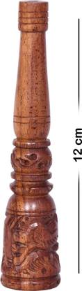 ARNEEL ANIMAL THEME PATTERN CHILLUM Wooden Outside Fitting Hookah Mouth Tip