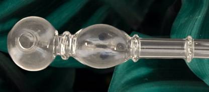 All Of All new deisgn 8 inche borosilicate glass oil burner pipe Borosilicate Glass Outside Fitting Hookah Mouth Tip