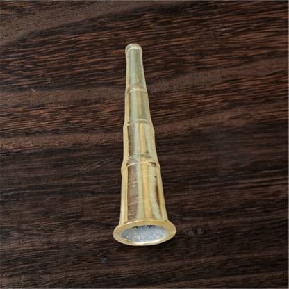KESHU HANDICRAFT Chillum Pipe 14 CM Brass Outside Fitting Hookah Mouth Tip
