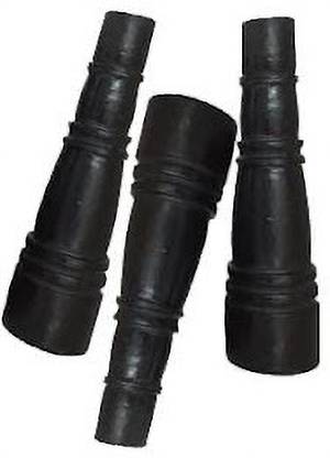 JKB TRADERS AGAR Black Clay Hookah Chillum MOUTH TIP – 8.5 cm Earthenware Outside Fitting Hookah Mouth Tip