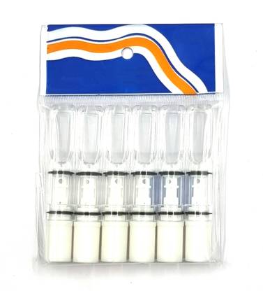 VIOVI (White) Cigarette Filter Holder Portable & Reusable Clean Tobacco Smoke Tar Plastic Outside Fitting Hookah Mouth Tip