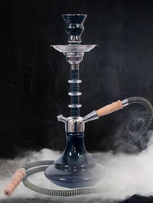 SMOCK STRECH Glass Big Hookah Cocoyaya Glass Hookah 18 inch Glass, Iron Hookah