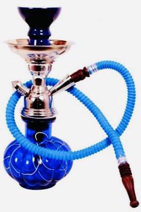 Royal Collection 8 inch Glass, Iron Hookah