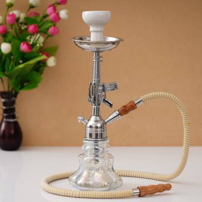 Bezak Luster Glass Big Hookah 20 Inches Russian Gun Shaped 20 inch Glass Hookah