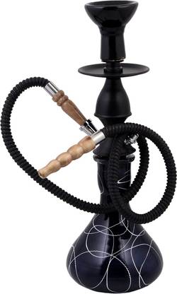 DecorHouse Premium Collection D Base Stylish 16 Inch 16 inch Glass Hookah