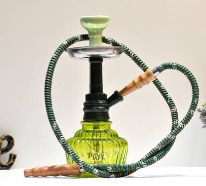 PUFF KING PUFF KING Hookah Pot Set Hukah For Home Decor And Refreshment 15 inch Glass Hookah