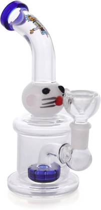 TRUE 7 inch MIX & MATCH HANGER BANGER WATER PIPE (RIG) Blue 7 inch Glass Hookah
