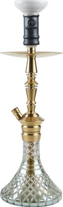 Cocoyaya Prince Series M16 Shisha Hookah Golden 16.3 inch Stainless Steel Hookah