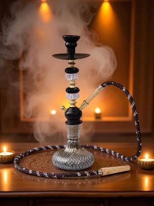 AS CRAFTS HUB SmokeBliss Compact Hookah Set 16 inch Iron Hookah