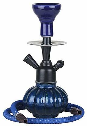 aksookah Iron Hookah, Shisha Magic Charcoal Disk and Premium Hookah Set, Kharbooza 8 inch Glass Hookah