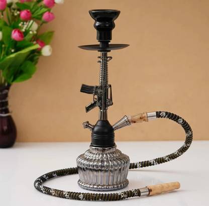 Vespers AK 47 Stylish Hookah 18 inch Iron, Glass Hookah