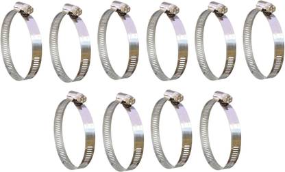 ESEKSAFAR 10pcs S S Hose Clamps 3"inch Clamp diameter adjustable Hose Clamps