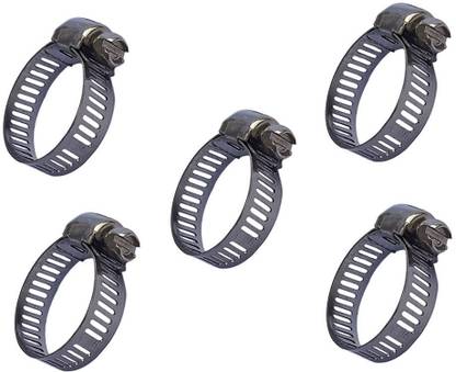 ESEKSAFAR 5pc Easy Adjustable Gas Pipe Clip 1inch/(5-25)mm House Pipe Clamps Hose Clamps