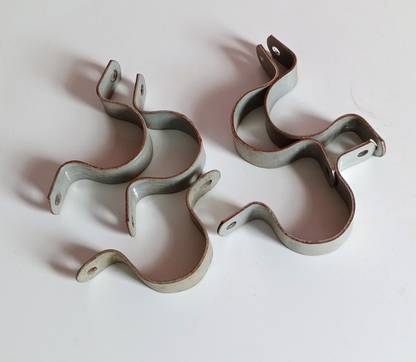 NR TRDERS Pipe Saddle Fitting 3/4 inch (6 Pcs) Silver Colour Hose Clamps