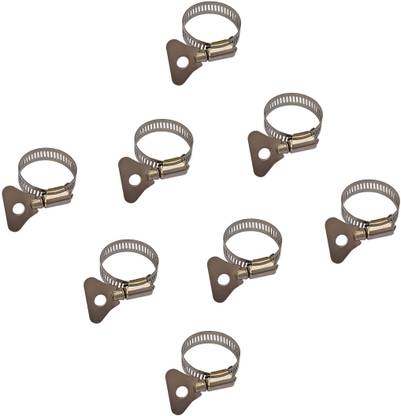 ESEKSAFAR 8pcs 38mm S S Butterfly Hose Clamp 1.5inch Easily Diameter Adjustable (16-38)mm Hose Clamps