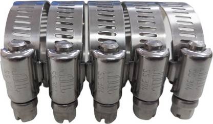 JOLLY SS-304 Clamp No137S 25 to 35mm 5pcs For Pipe Clamp & Adjust With Clips & Bracket Hose Brackets & Clamps
