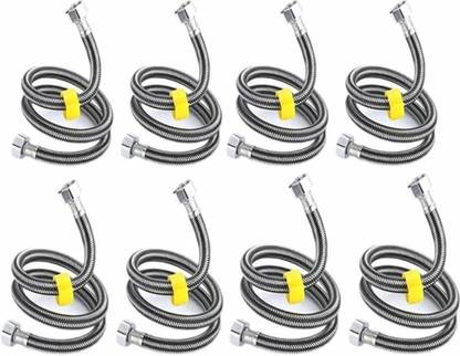 SKENTERPRISES 24" Stainless steel connection pipe for geyser & water tap fitting (4 pipe) Hose Connector