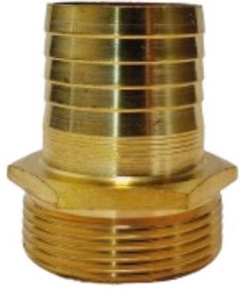 BEZMET Brass Hose Nipple 1 1/2" BSP Male Thread to 1 1/2" Hose Barb Adaptor Hose Connector