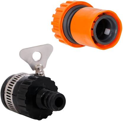 HOKiPO 1/2" Tap Adapter and 3/4" Garden Water Hose Pipe Quick Connector Hose Connector