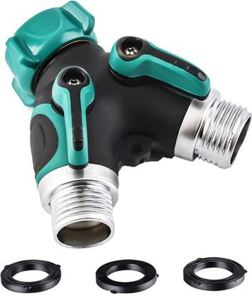 HASTHIP Brass Manifold, 3/4 Tap Y Splitter Brass Manifold Two Way Washing Hose Connector