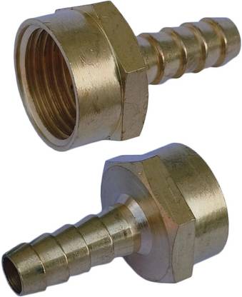 ESEKSAFAR 2pcs Brass thread adaptor Female Connector BSP Thread size 1/2inch Hose Connector