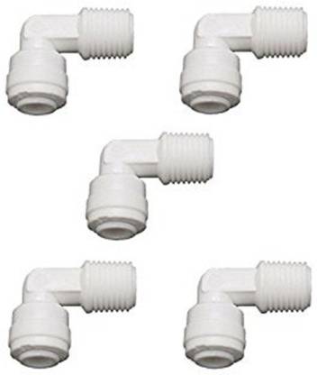 Morning Star Technology RO Outside Filter / Pre Elbow Connector Suited for RO model which uses 1/4" Size Tube. Hose Connector