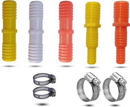 ESEKSAFAR 5pcs 1inch Two way Plastic Pipe Connector for Home Garden pipe connector Hose Connector