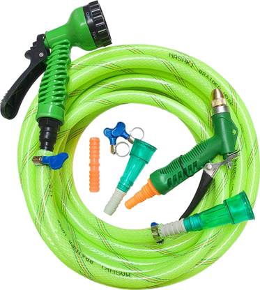MASHKI with Brass Nozzle Sprayer For Garden, Car Wash, Floor Clean,Easy to Connect Pipe with Brass Nozzle Sprayer For Garden, Car Wash, Floor Clean,Easy to Connect Pipe Hose Pipe