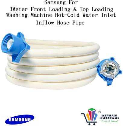 NIPRAM NATIONAL Front & Top Load Washing Machine Hot-Cold Water Inlet / Inflow 5Meter Front & Top Loading Washing Machine Hot-Cold Water Inlet Inflow 5Meter Hose Pipe