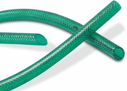DUPLON Garden Hose 030Meter 12MM Pvc Green Braided Pipe 1/2 Inch Suitable For Gardening Car Bike Wash & Multi Purpose 21kg/cm Busting Pressure Hose Pipe