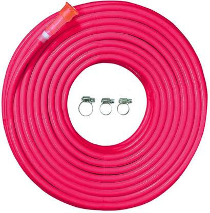 Mahoksha 5 Meter Water Pipe|Lightweight,Durable & Flexible|Hose Pipe with Accessories Connector & Clamps| Watering Garden, Cleaning, Outdoor-Indoor Use 0.75 inch Hose Pipe