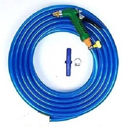 Anshi metallic blue color 5m with 1 mode spray Get slightly different in colour of pipe but same quality Hose Pipe