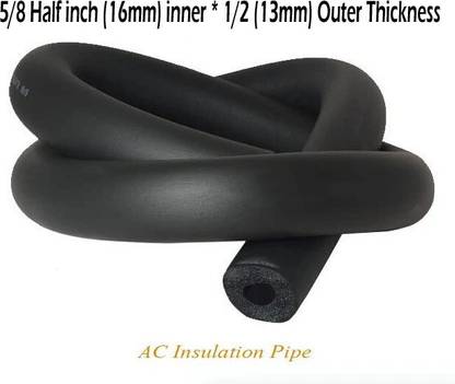 MARSHLAND Insulation Pipe 5/8*1/2 Insulation Tube for Air Conditioner 5/8* 1/2 16mm Inner 13mm Outer THK Hose Pipe