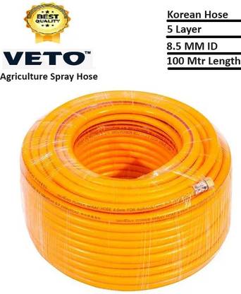 Veto Korean Hose in 5 Layer 8.5 MM ID With 100 Meter Length Hose Pipe