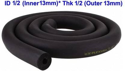 M&M HARIS Insulated Tube Foam for Piping Heat and Cold Air Conditioners 1/2" ID X 1/2" THK Hose Pipe