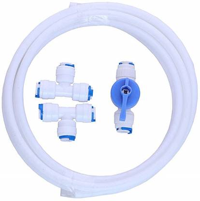 Morning Star Technology RO UV Water Purifier TDS Controller Kit Switch Valve with 2 Pcs T Connectors and 1 Mtrs 1/4 Inch Food Grade Plastic Hose Pipe