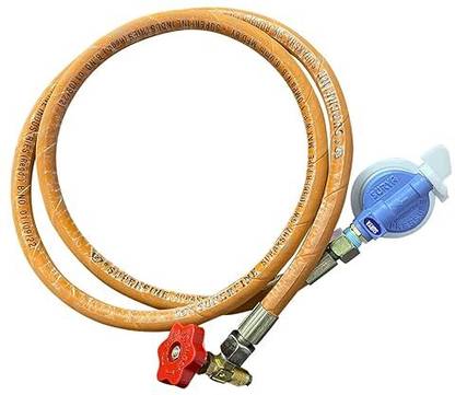 SUE KITCHEN STOREWARE Hose Pipe Commercial Gas Pipe Fitin High Pressure Regulator With Brass Nut Fitting Hose Pipe