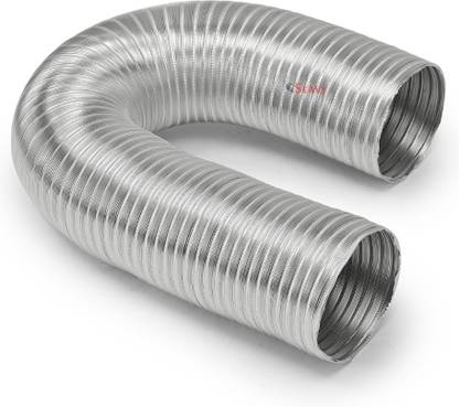 Seavy 6" 10 ft Aluminum Pipe (6"10ft Al Pipe) for kitchen chimneys Hose Pipe