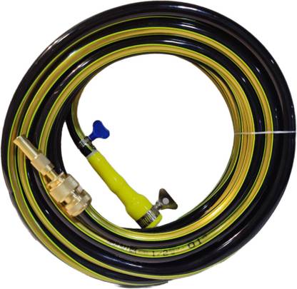 Sonotek Black Gold heavy Duty Pipe(Size:1/2 inch,12.5 MM Length: 10 Meters,32.5 feet with High Pressure Spray gun & tap Adapter for Multipurpose Uses. Hose Pipe