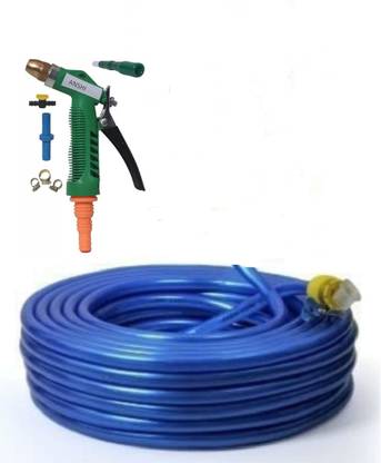 Anshi 30 Meter 7 Mode Spray Blue Hosepipe Get slightly different in colour of pipe but same quality Hose Pipe