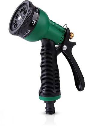 RAMA PIPE ROOTS & LEAF Garden Hose Spray Gun with 8 Adjustable Patterns, Hands-Free Lock Ideal for Car Washing, Pet Cleaning, and Garden Watering Hose Pipe