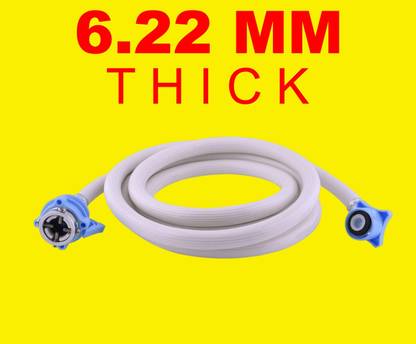 Eaglekart 1.5 Meter Hot & Cold Water Inlet PVC Hose Pip Washing Machine Inlet Pipe / Water Inflow Hose Tube of 2 Meter Hose Pipe