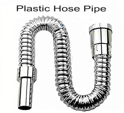 Shivarth Flexible Waste Pipe Environmental Sink Plumbing Hose Bathroom Basin Drain Hose Kitchen Sink Pipe Outlet Tube Connector Basin Downcomer (Pack of 1) Hose Pipe