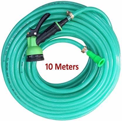 A1 NATURE Heavy Duty 3 Layer Pvc Pipe 10M (1/2 INCH) AND 8 Pattern Spray Gun Hose Pipe