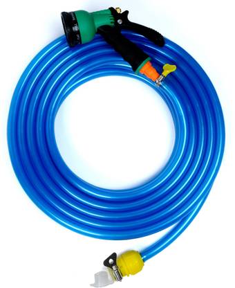 Flipkart SmartBuy 15 meter metallic blue hose pipe (14mm diameter) and 7 pattern water spray gun Hose Pipe