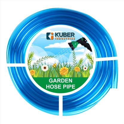 KUBER INDUSTRIES 10000001054650 PVC Water Pipe|Multi-Utility WaterPipe for Garden,CarCleaning|10 Meter | Blue | Hose Pipe