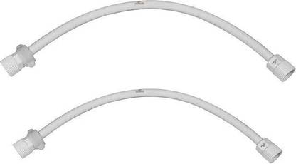 Agmeco Faucet PVC Hose with PTMT nut 450mm (pack of 2) Hose Pipe